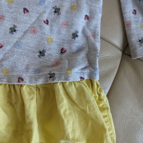 Gymboree grey and yellow dress size 2T for toddler girl - Picture 3 of 3